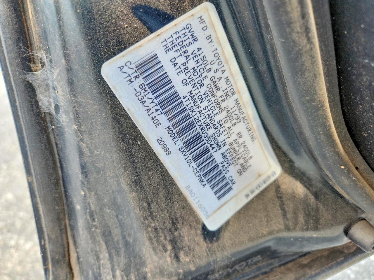 1994 TOYOTA CAMRY