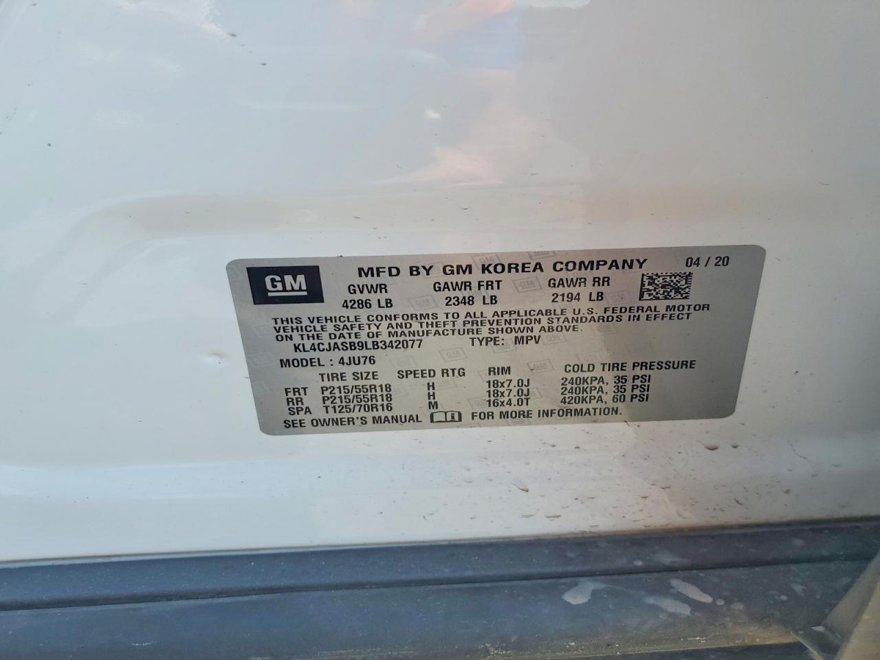 2020 BUICK ENCORE