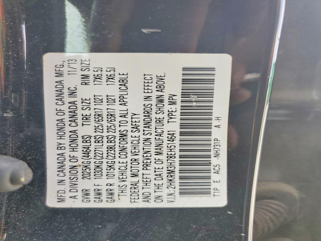 2014 HONDA CRV