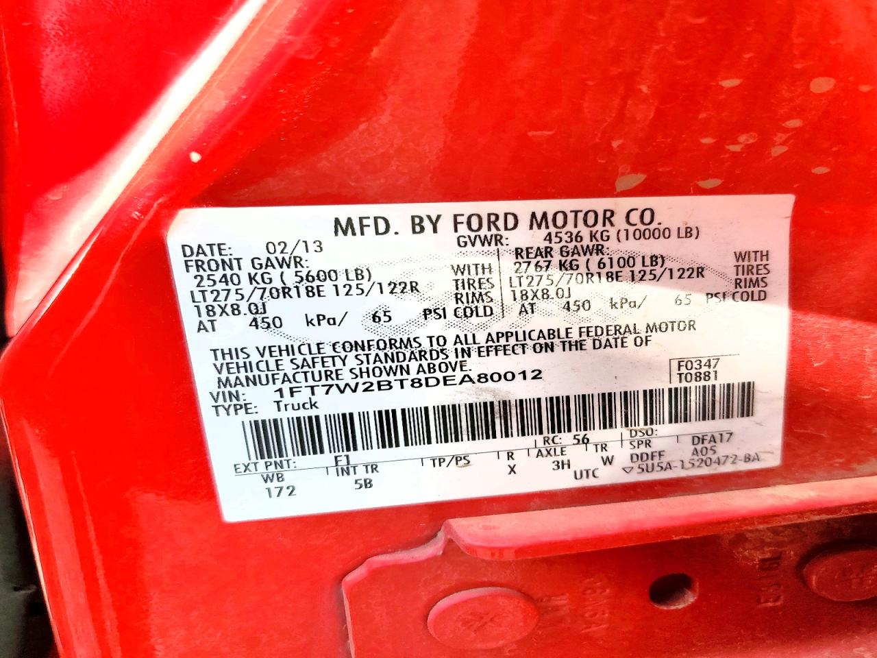 2013 FORD F250