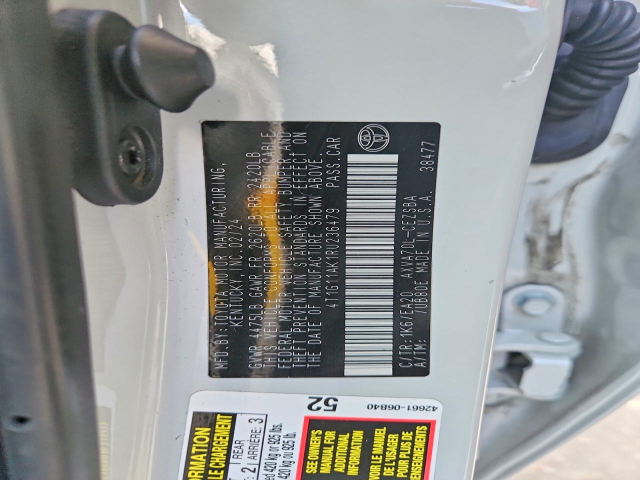 2024 TOYOTA CAMRY