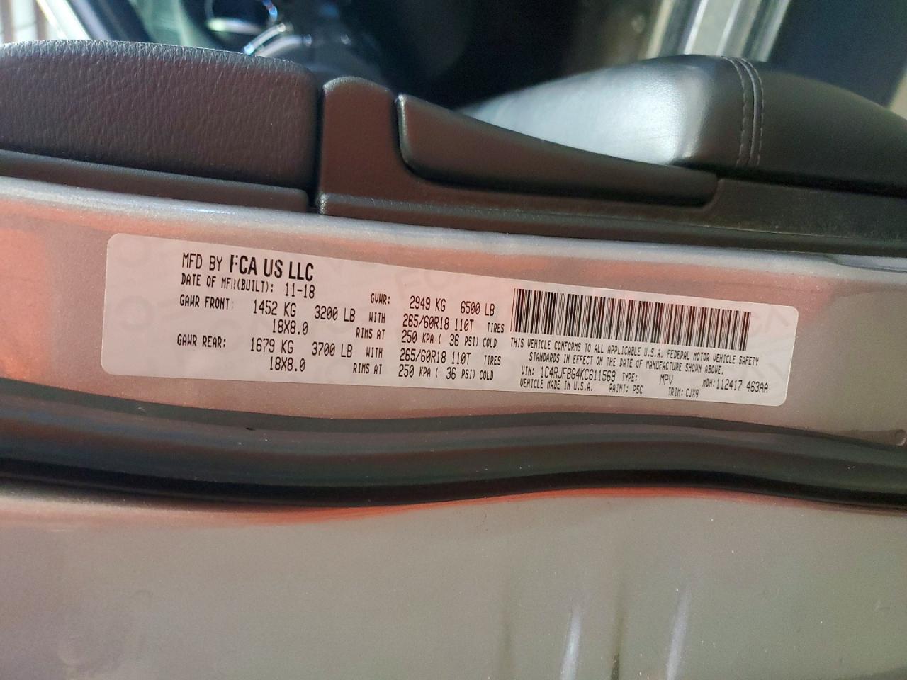 2019 JEEP CHEROKEE