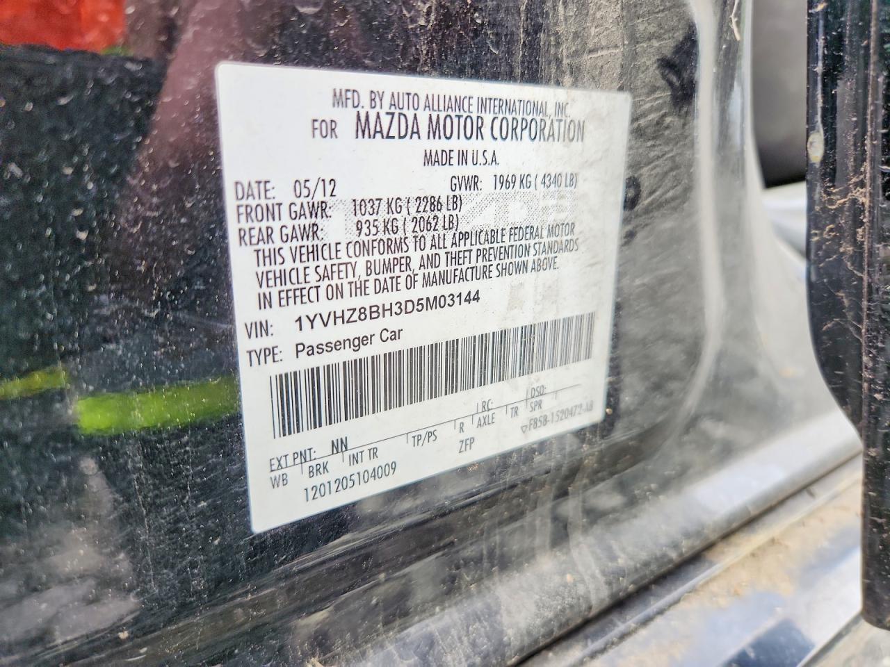 2013 MAZDA 6