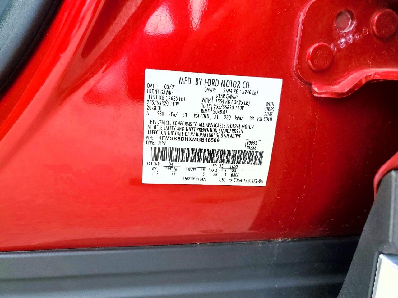 2021 FORD EXPLORER