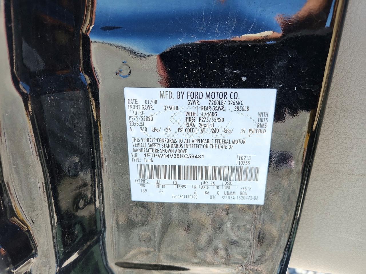 2008 FORD F150