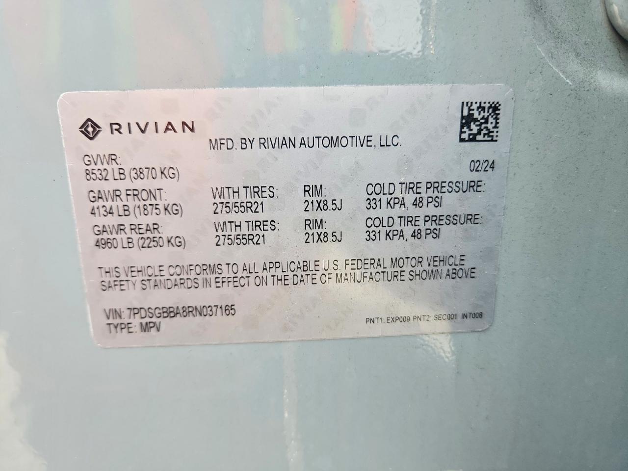 2024 RIVIAN RIS