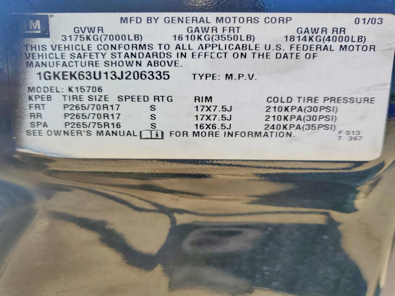 2003 GMC YUKON