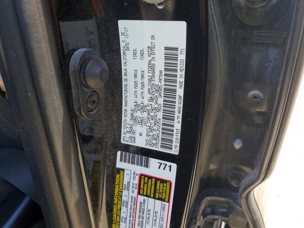 2018 TOYOTA TACOMA TRD