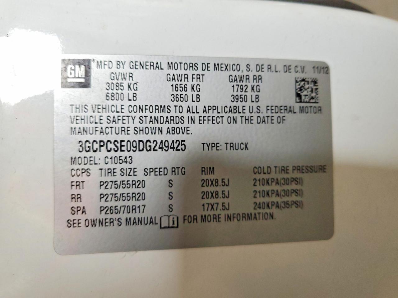 2013 CHEVROLET SILVERADO