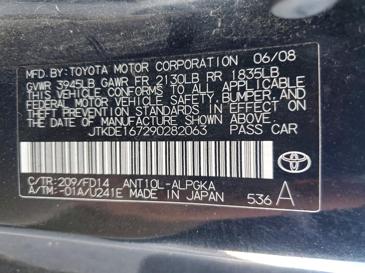 2009 SCION TC