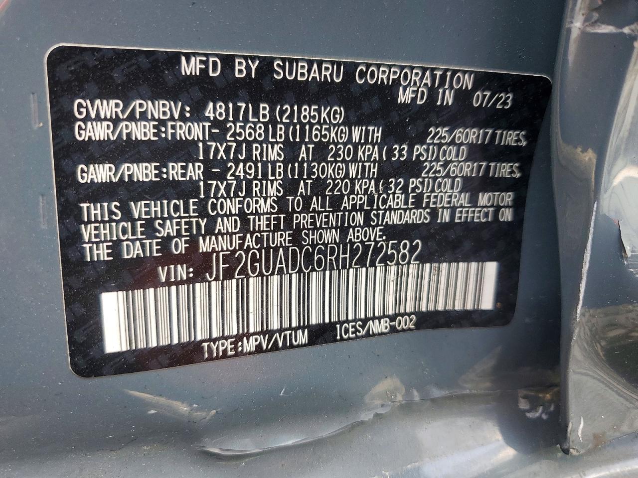 2024 SUBARU CROSSTREK
