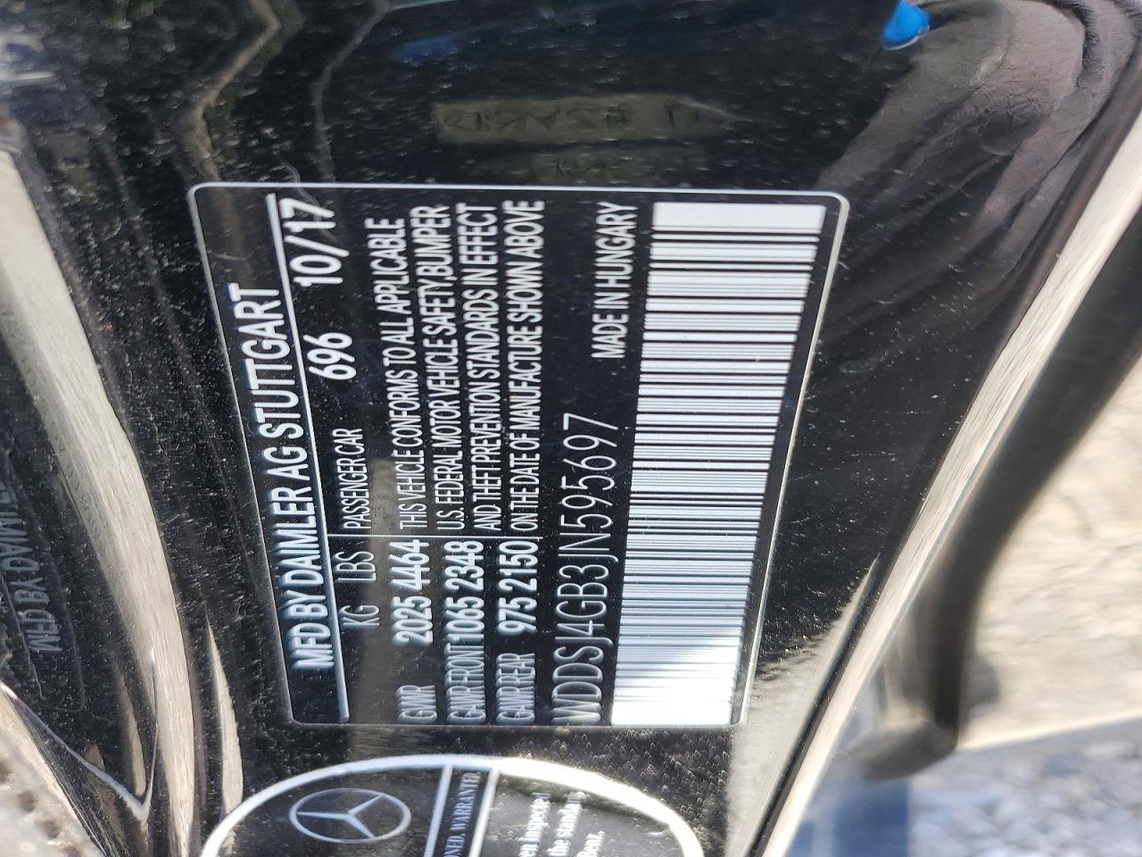 2018 MERCEDES-BENZ CLA-CLASS