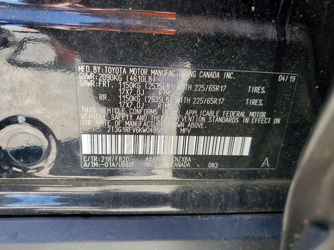 2019 TOYOTA RAV4