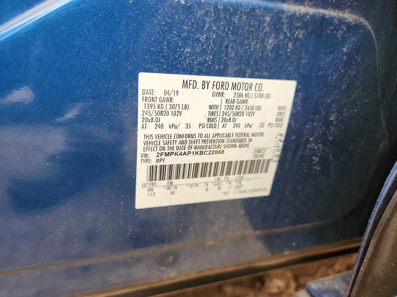 2019 FORD EDGE