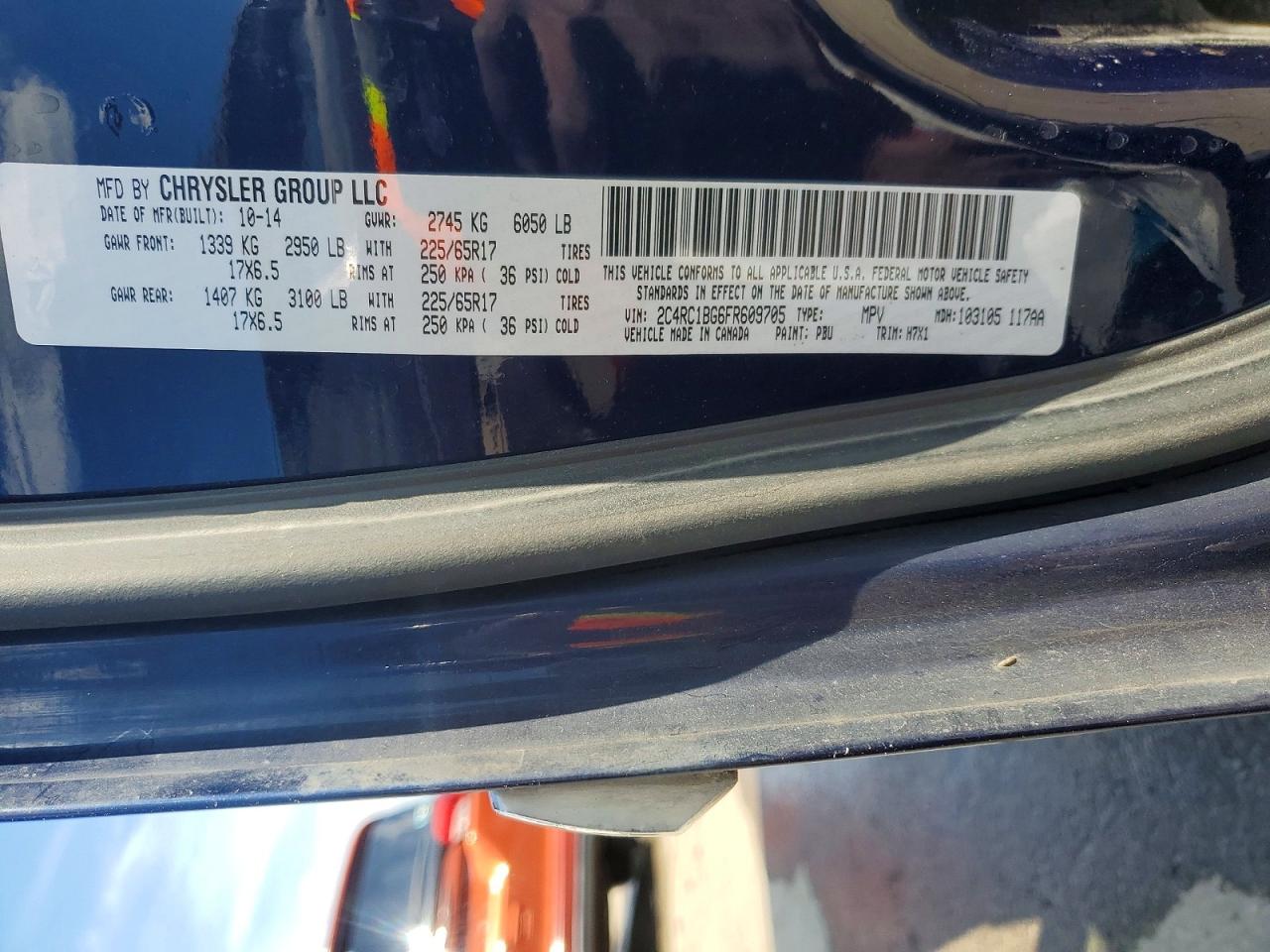 2015 CHRYSLER MINIVAN