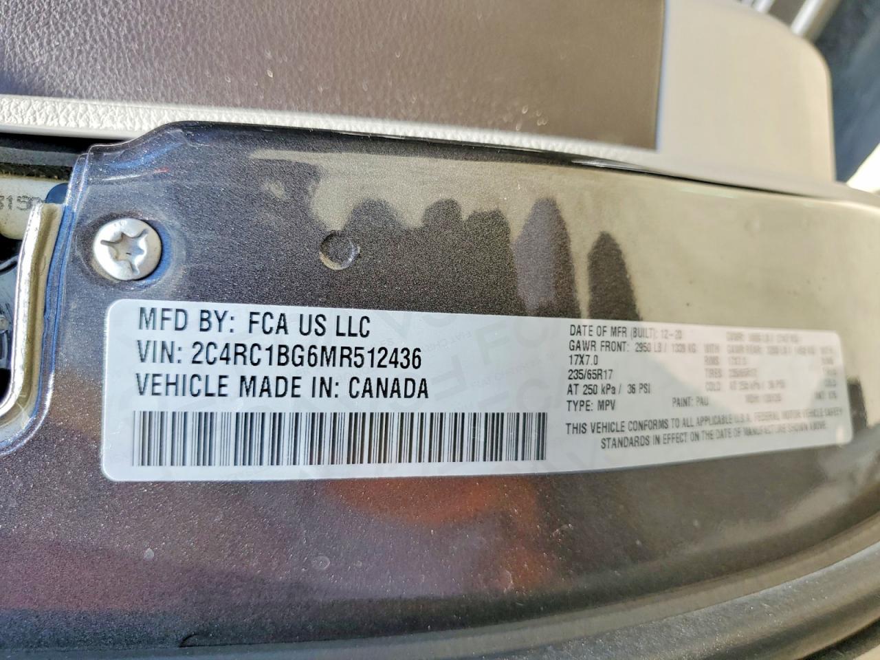 2021 CHRYSLER PACIFICA