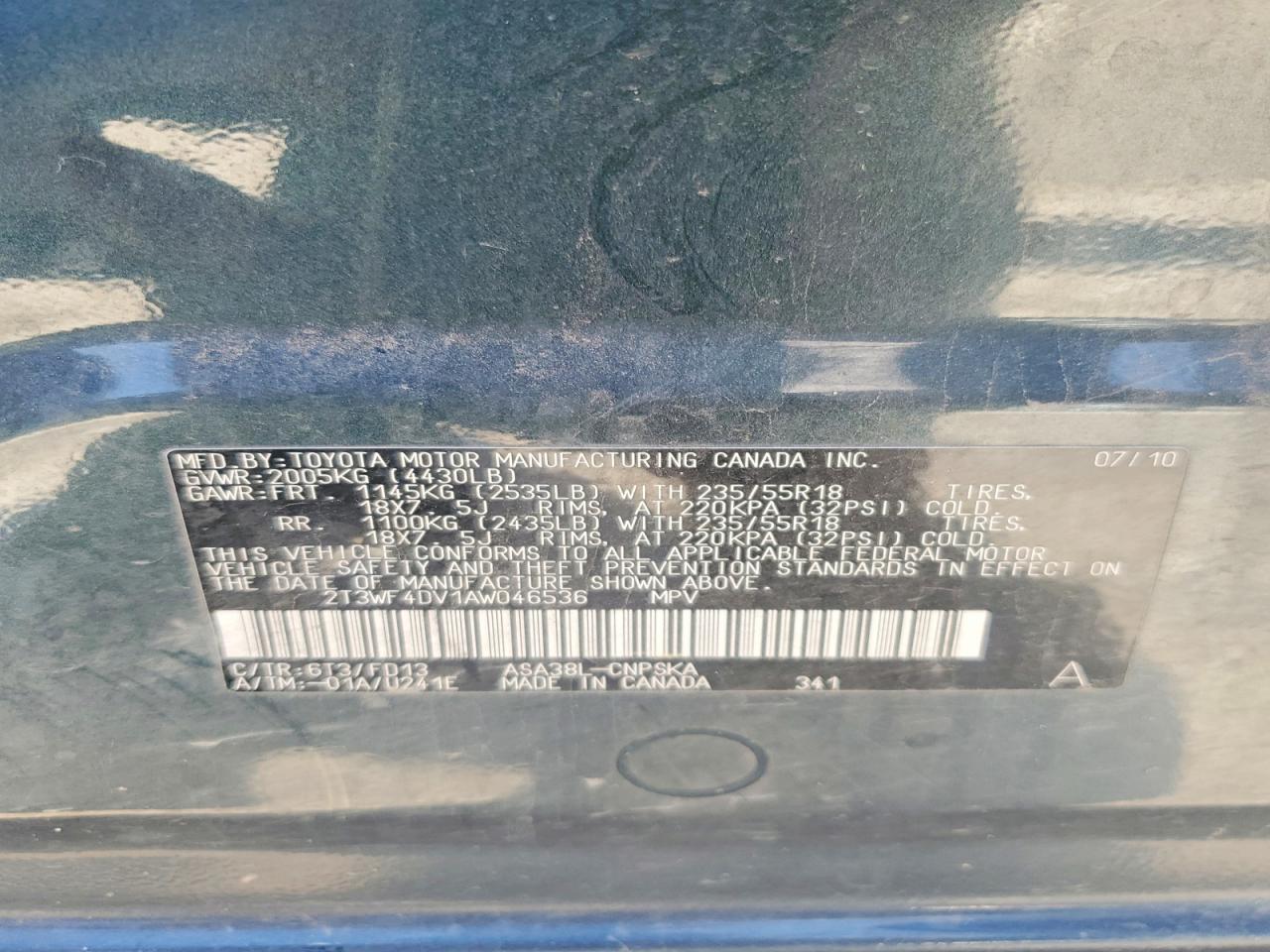 2010 TOYOTA RAV4