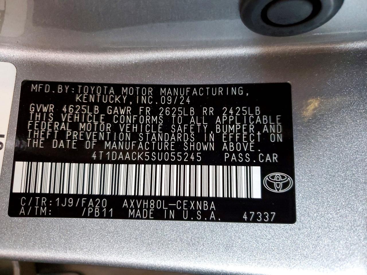 2025 TOYOTA CAMRY