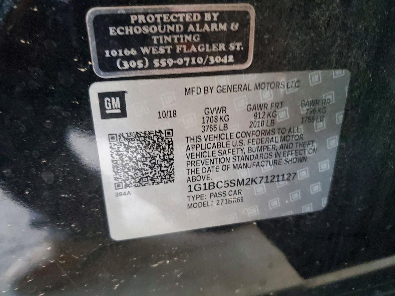 2019 CHEVROLET CRUZE