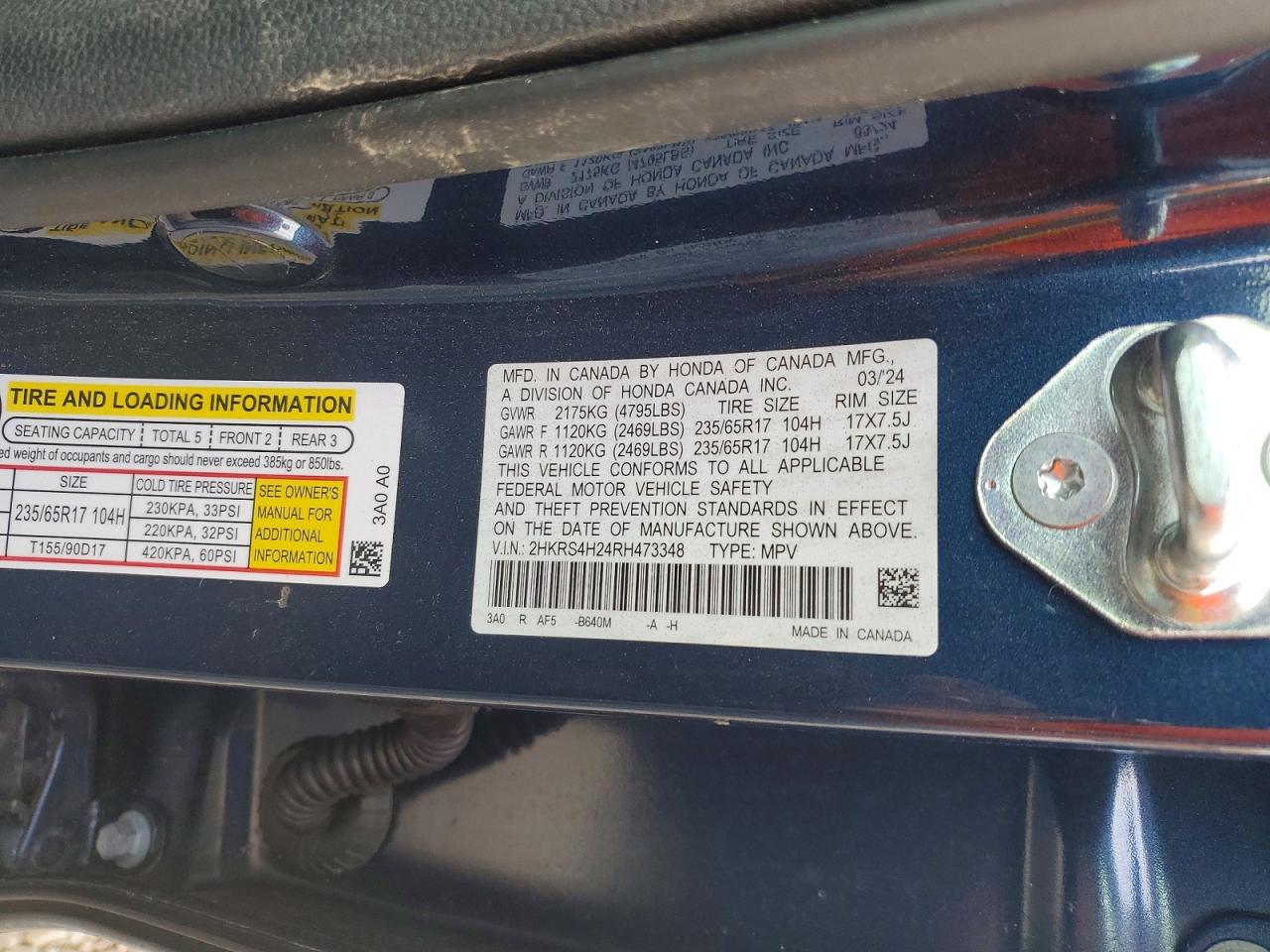 2024 HONDA CRV