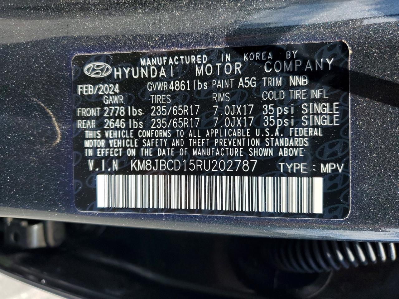 2024 HYUNDAI TUCSON
