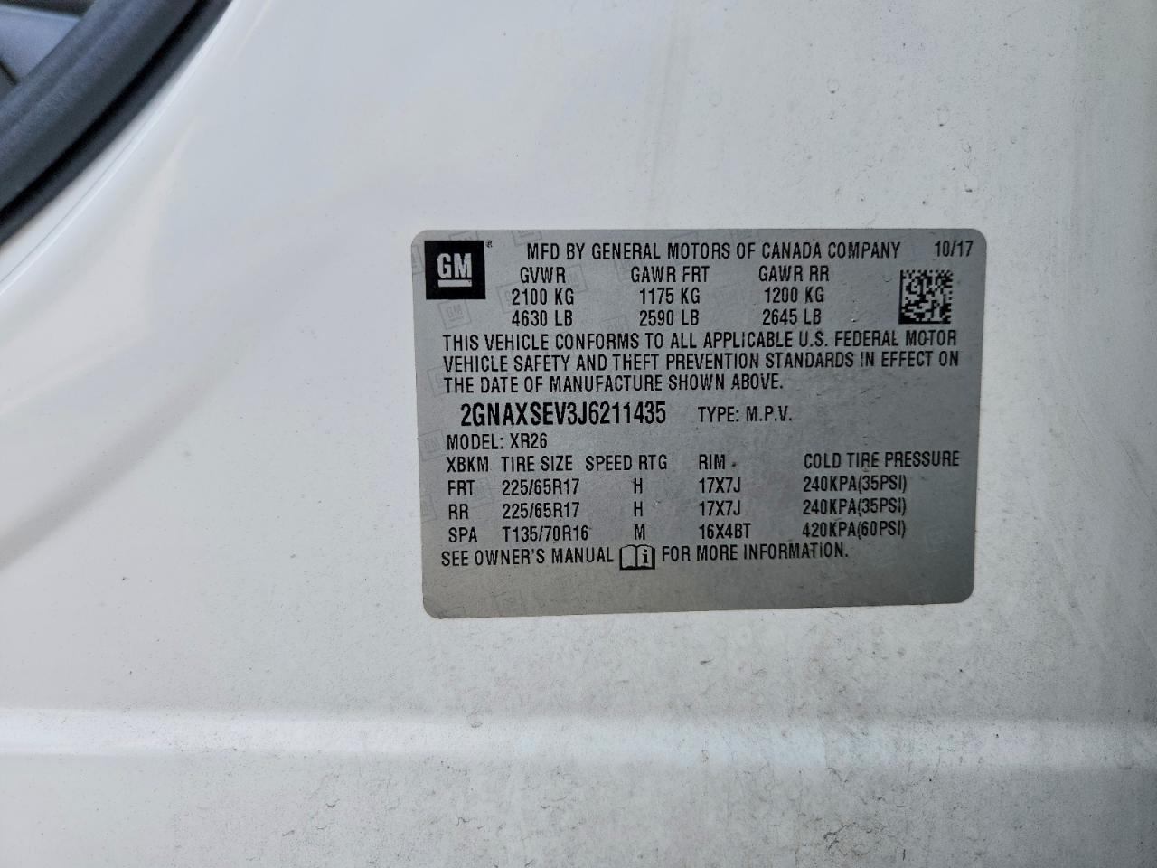 2018 CHEVROLET EQUINOX