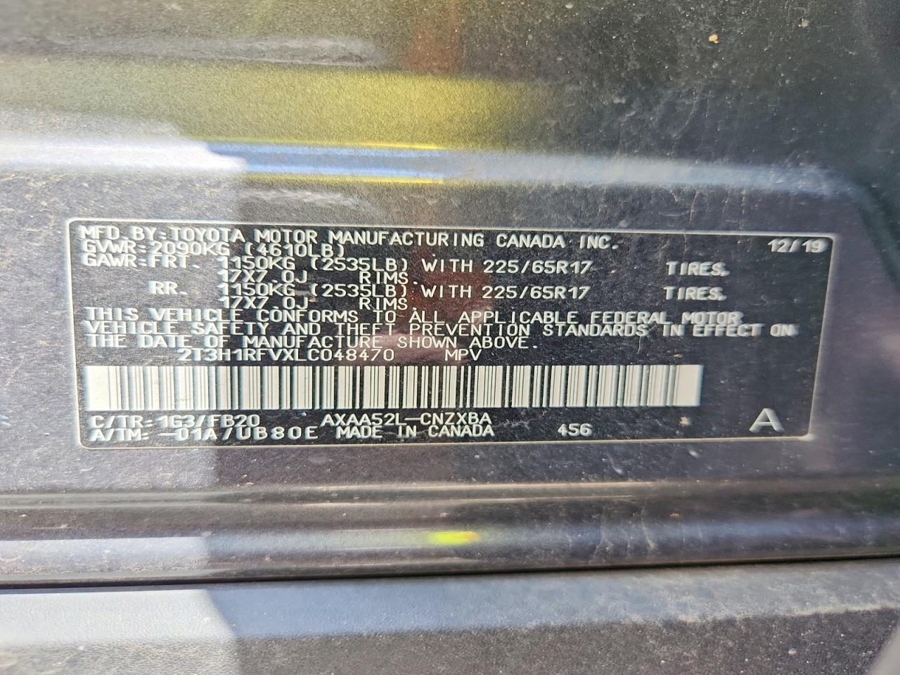2020 TOYOTA RAV4