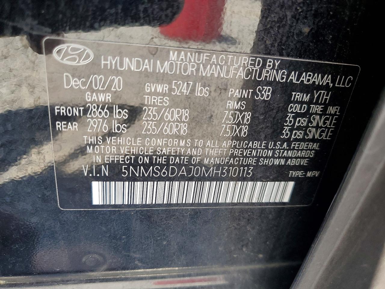 2021 HYUNDAI SANTA FE