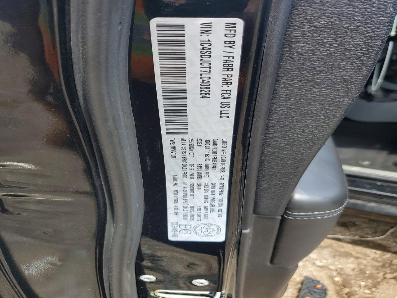 2020 DODGE DURANGO