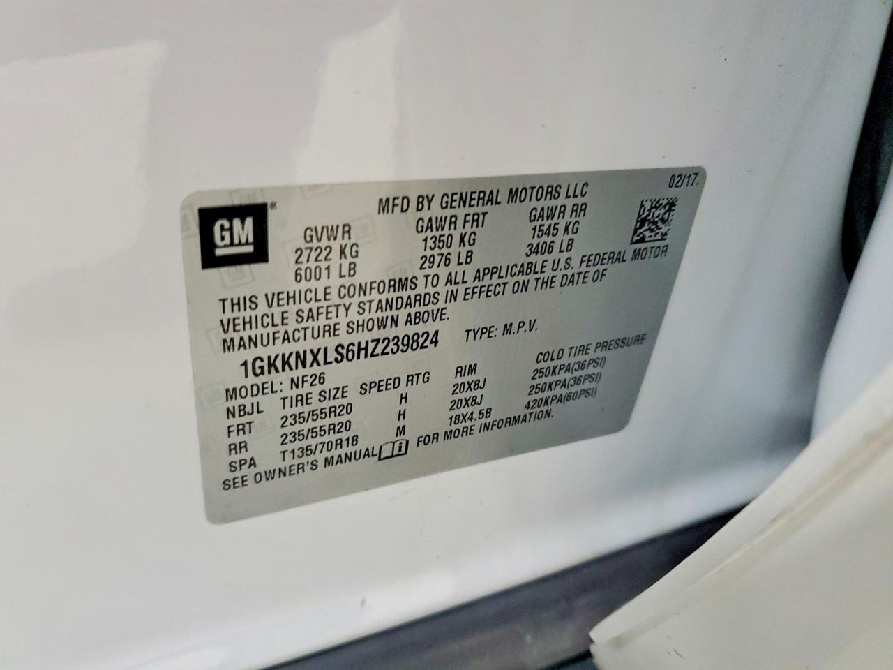 2017 GMC ACADIA DEN
