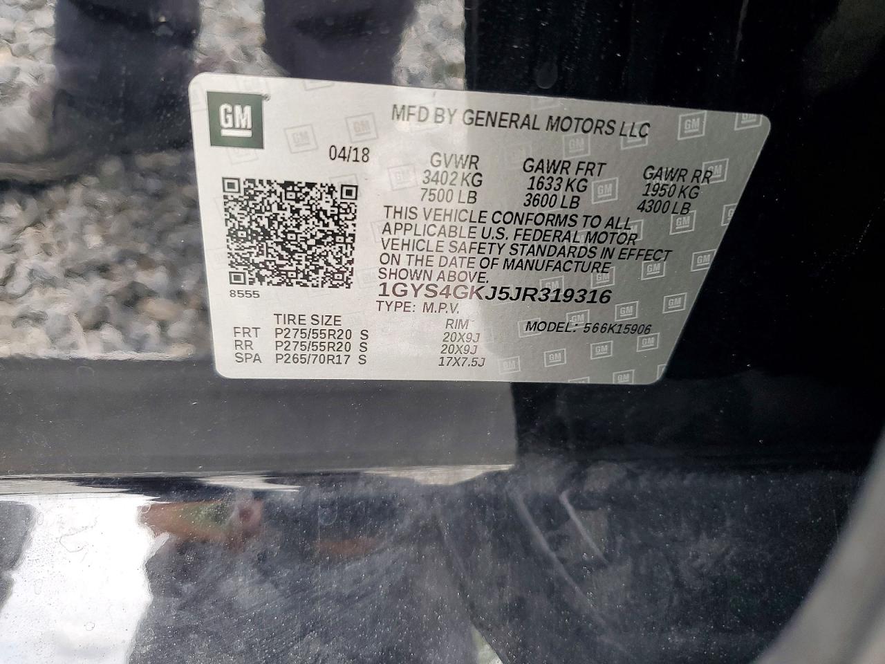2018 CADILLAC ESCALADE