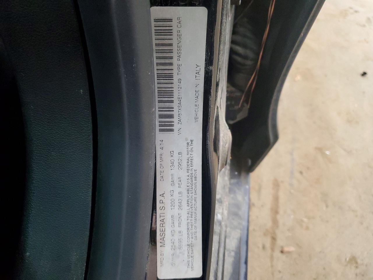 2014 MASERATI ALL OTHER