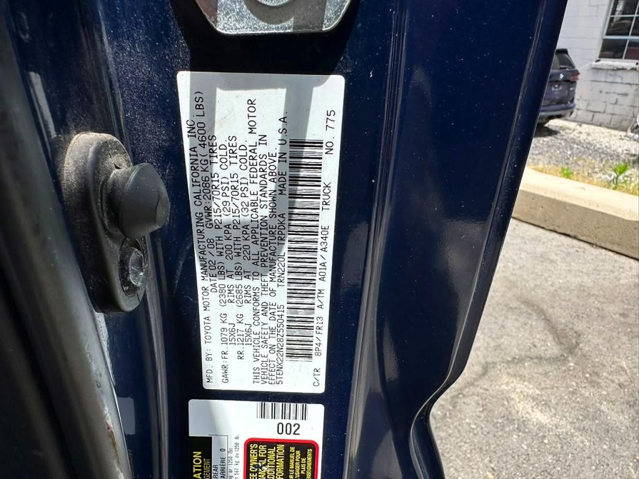2008 TOYOTA TACOMA