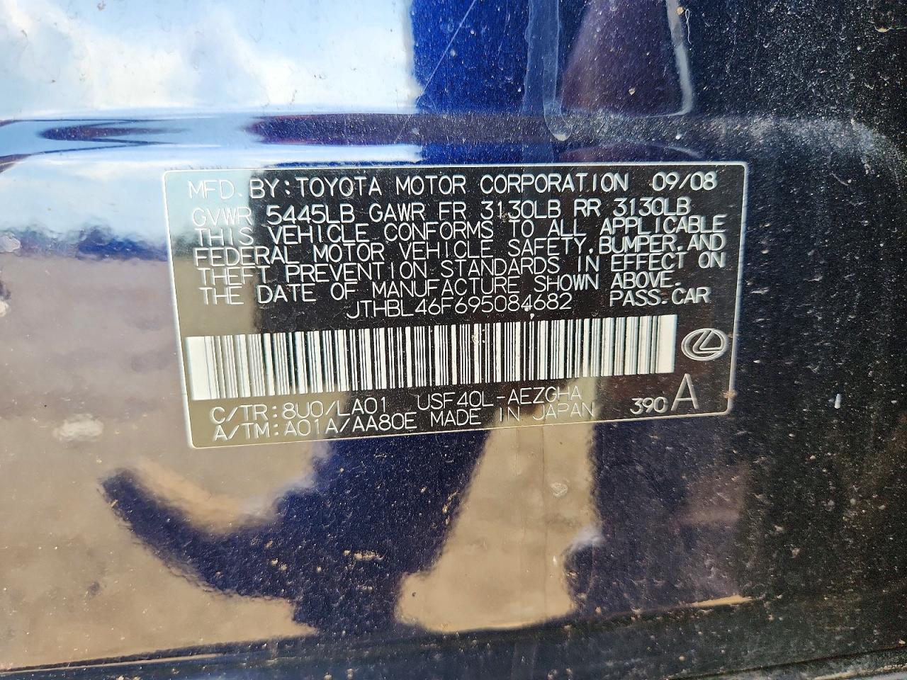 2009 LEXUS LS460