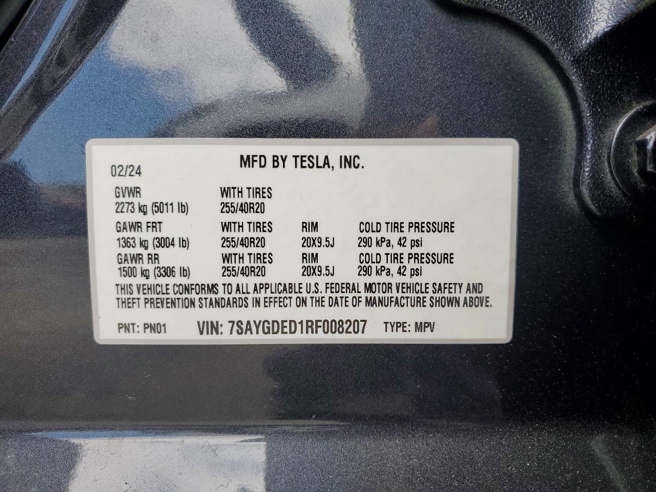 2024 TESLA MODEL Y