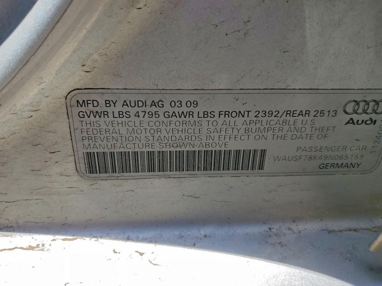 2009 AUDI A4
