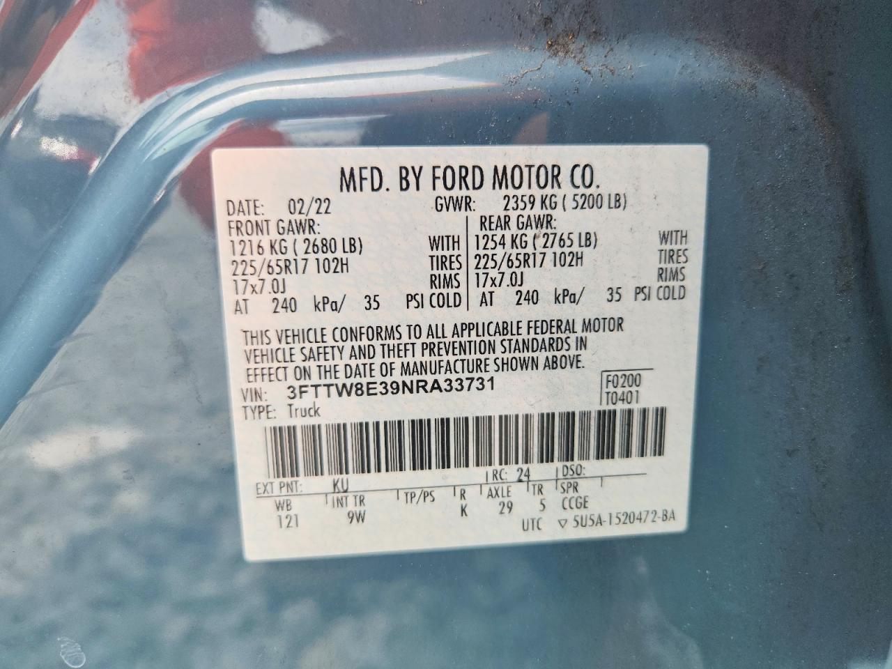 2022 FORD MAVERICK