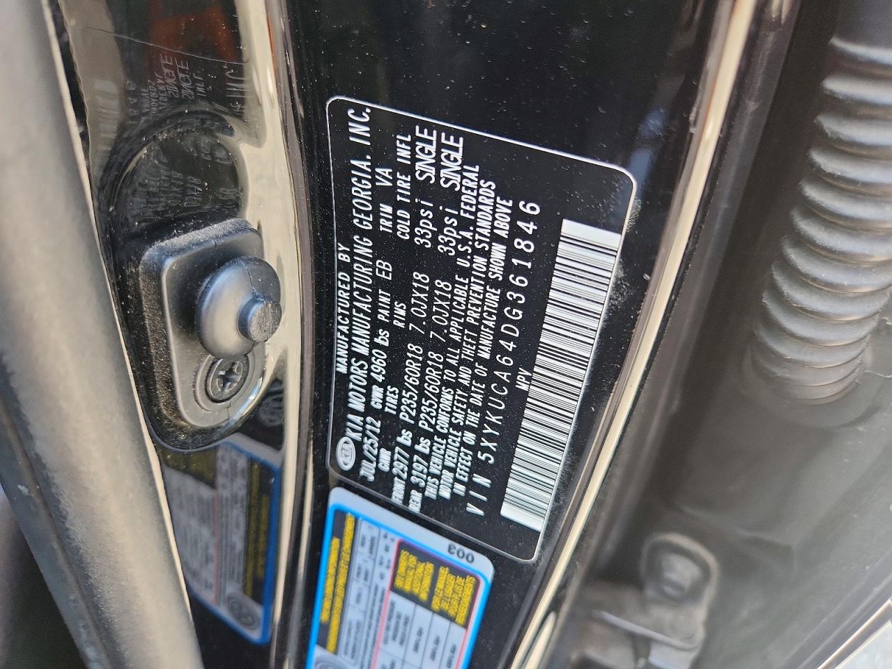 2013 KIA SORENTO