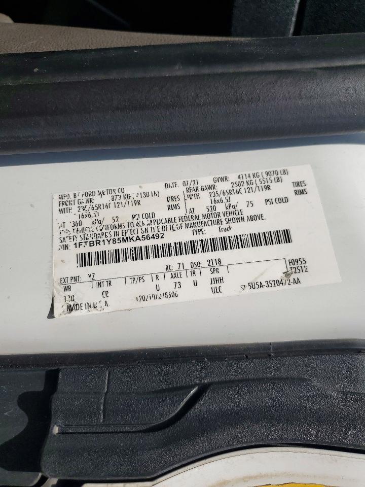 2021 FORD TRANSIT