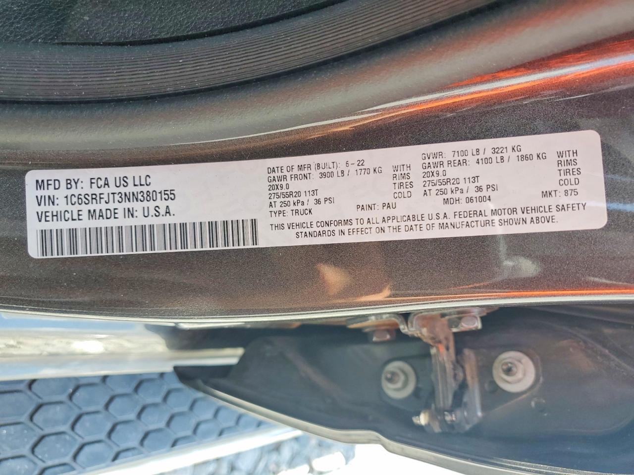 2022 RAM 1500