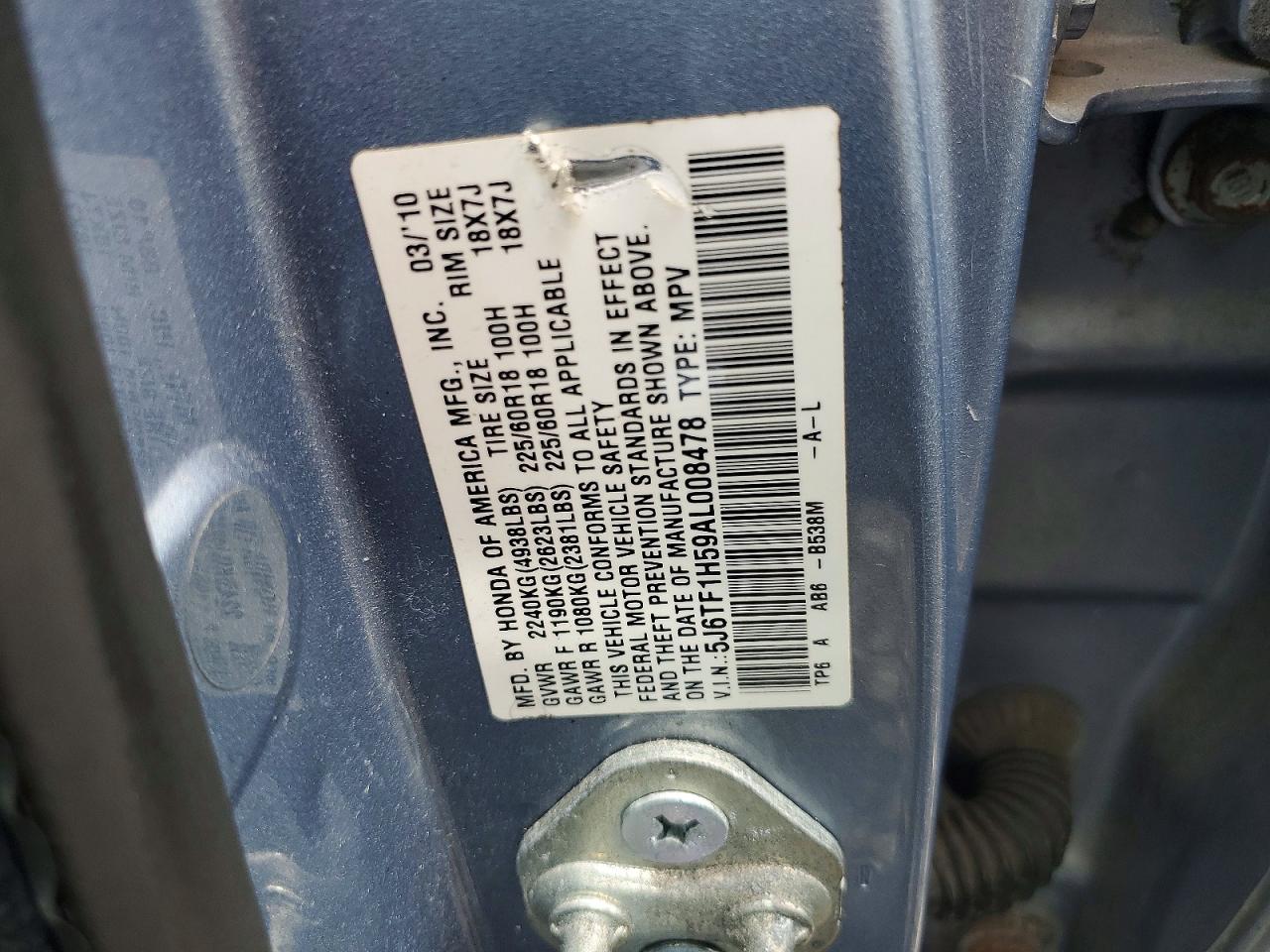 2010 HONDA ACCORD