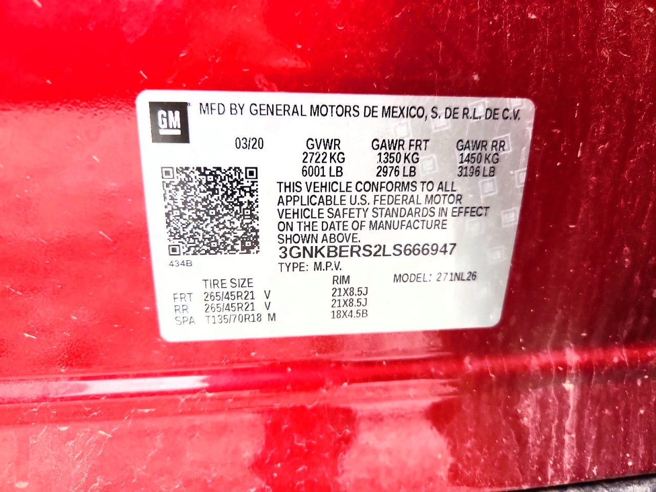 2020 CHEVROLET BLAZER