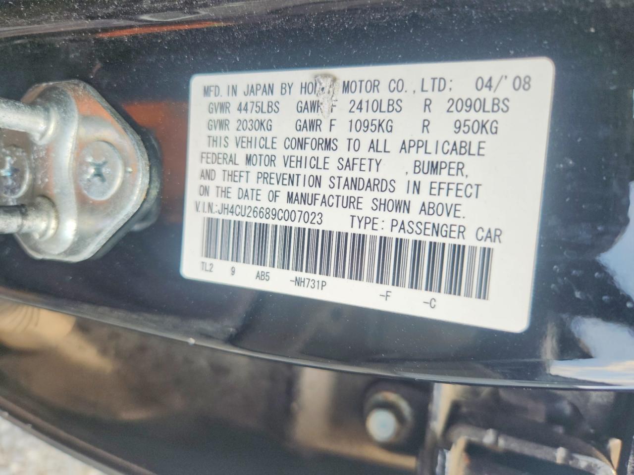 2009 ACURA TSX