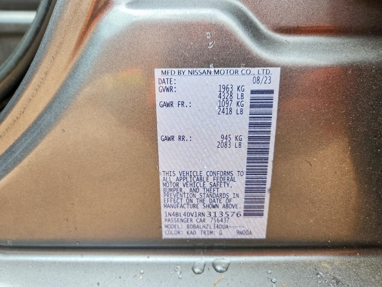 2024 NISSAN ALTIMA