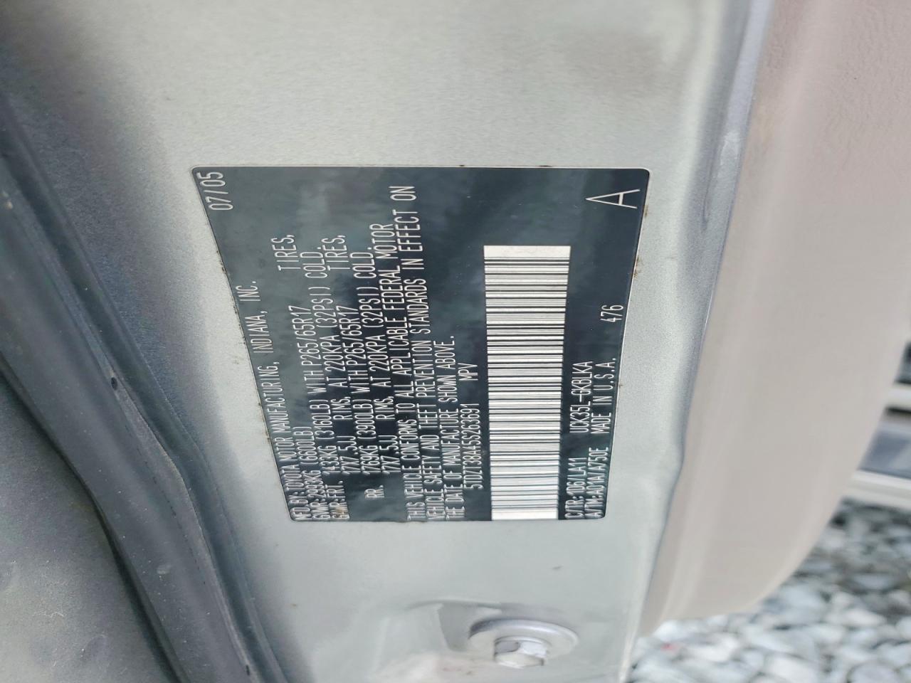 2005 TOYOTA SEQUOIA