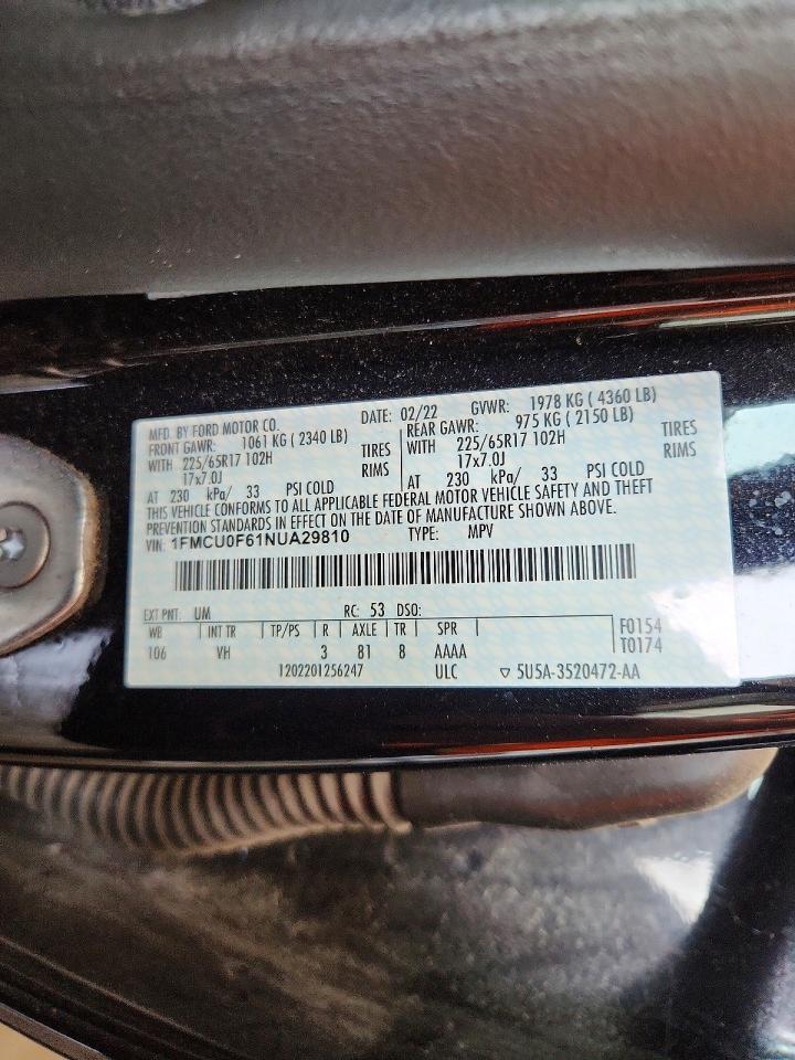 2022 FORD ESCAPE