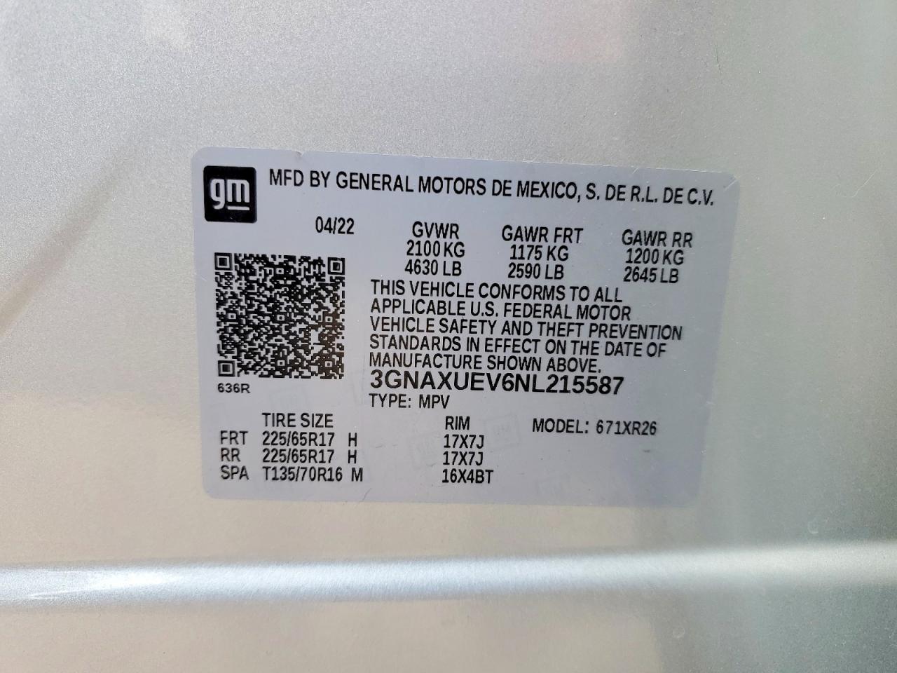 2022 CHEVROLET EQUINOX