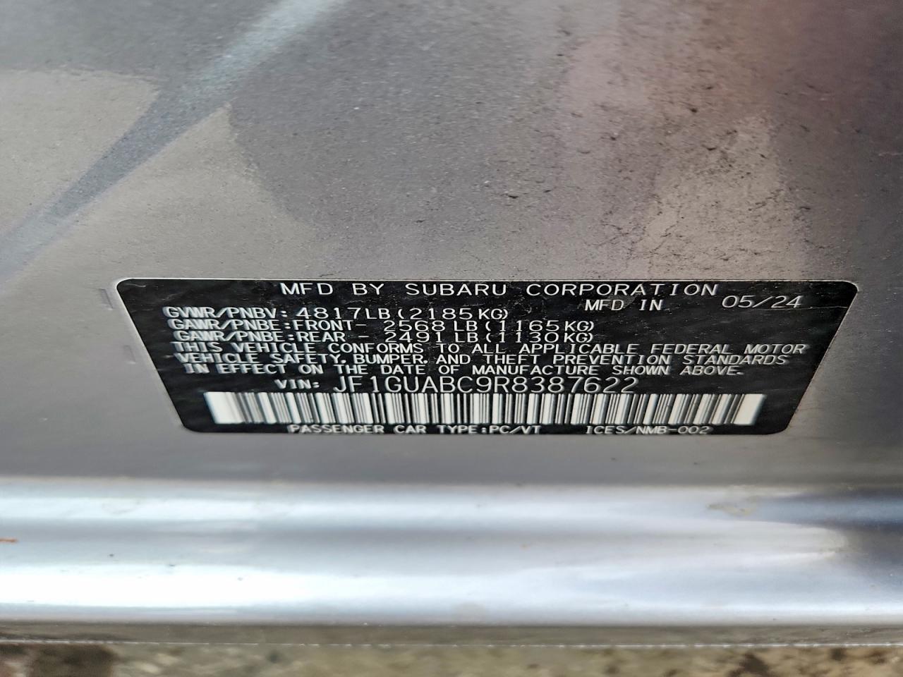 2024 SUBARU IMPREZA