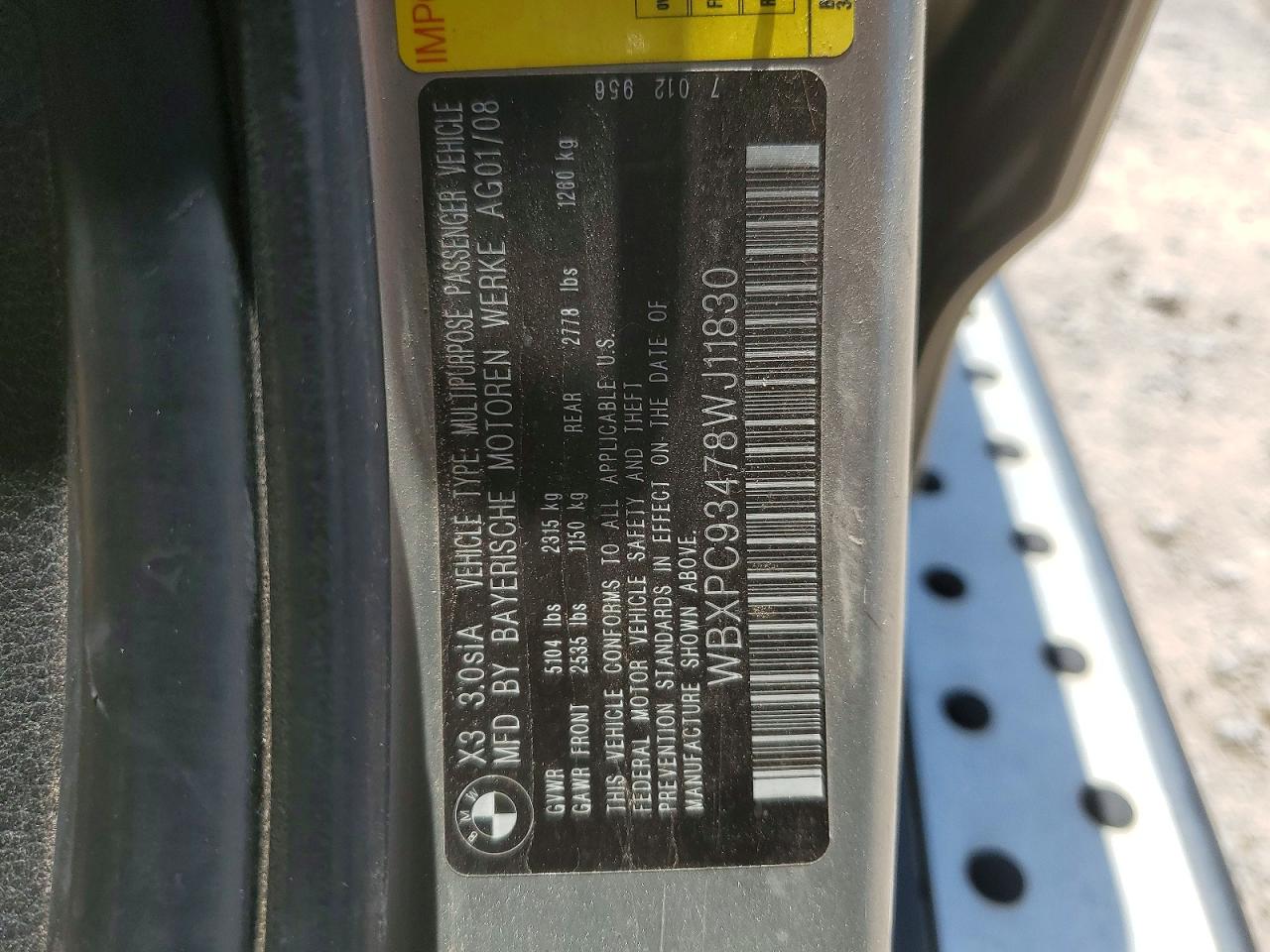 2008 BMW X3