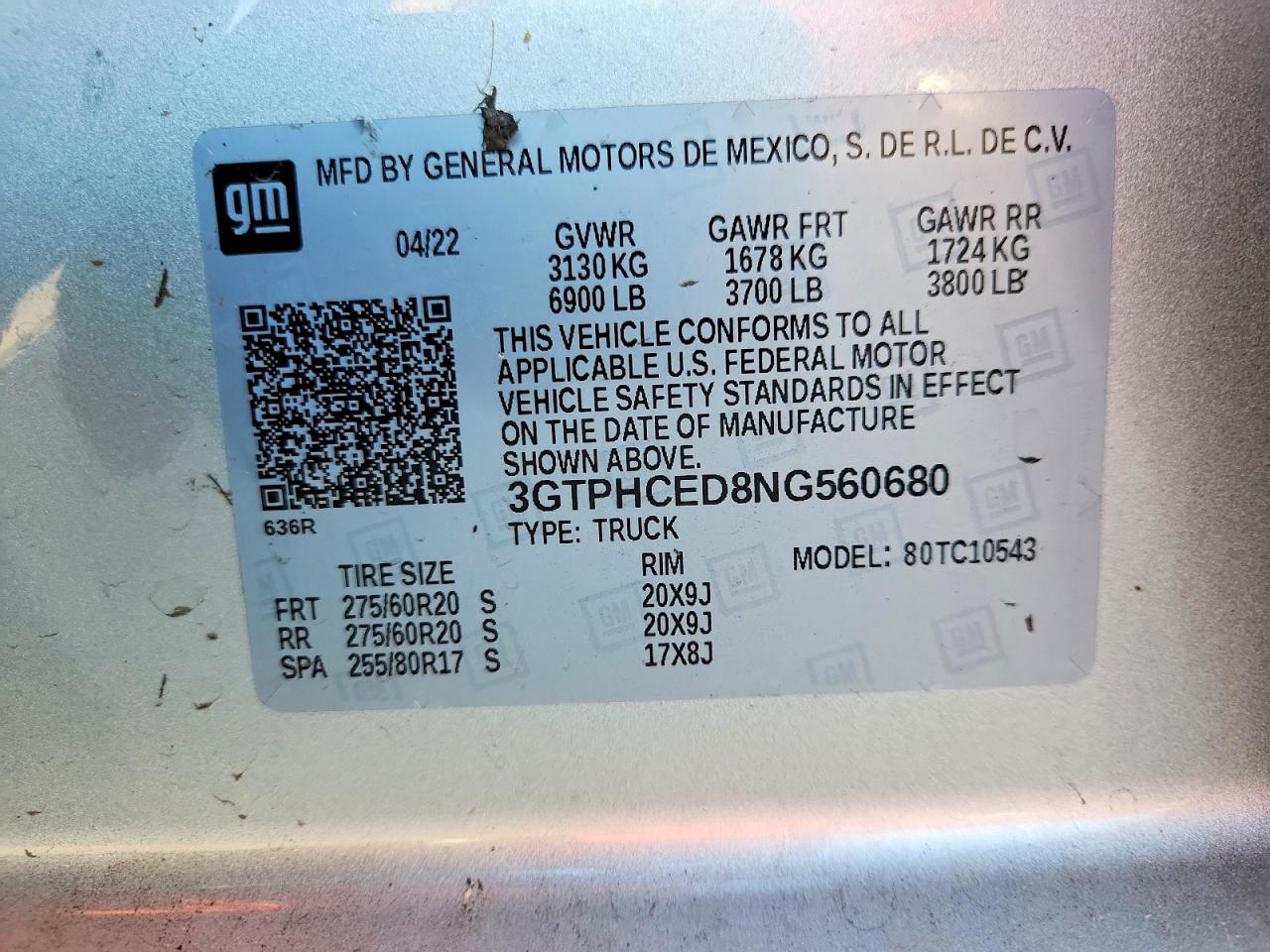 2022 GMC SIERRA